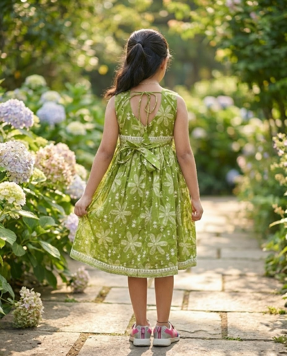 The Ek’dor 'Meadow Bloom' Heritage Cotton Frock