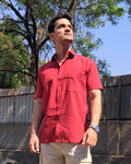 The Signature Shirt in Ruby Red