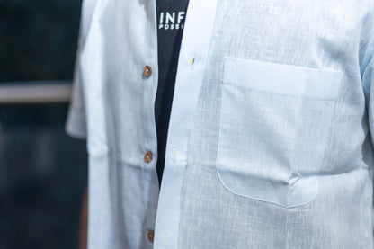 Light Blue Half Sleeves Lyocell Shirt – Soft, Eco-Friendly Style