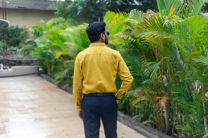 Mustard Full-Sleeve Shirt