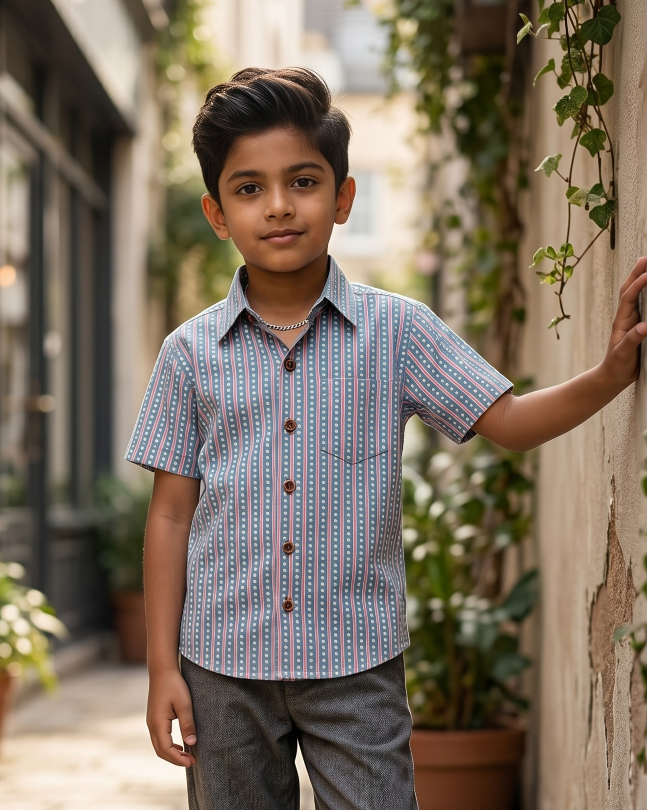 Sky Blue Stripe Shirt