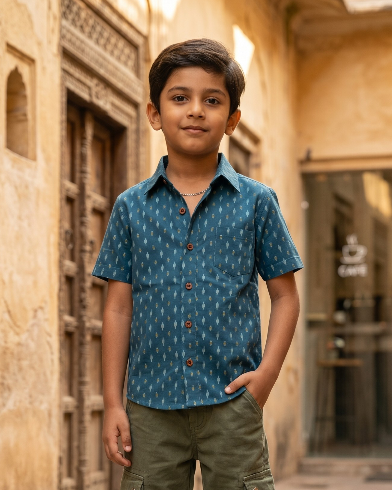 Indigo Ikat Shirt