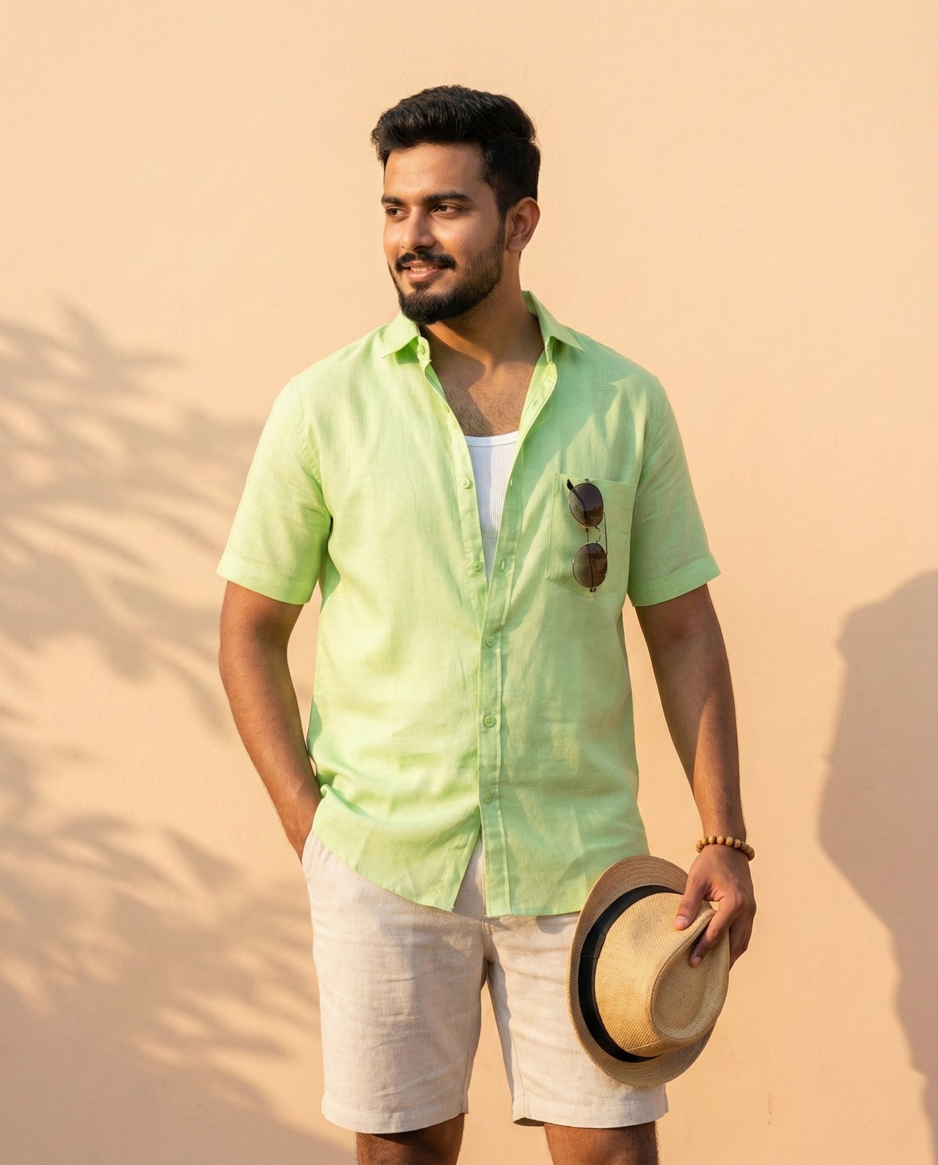 The Signature Shirt in Mint Green