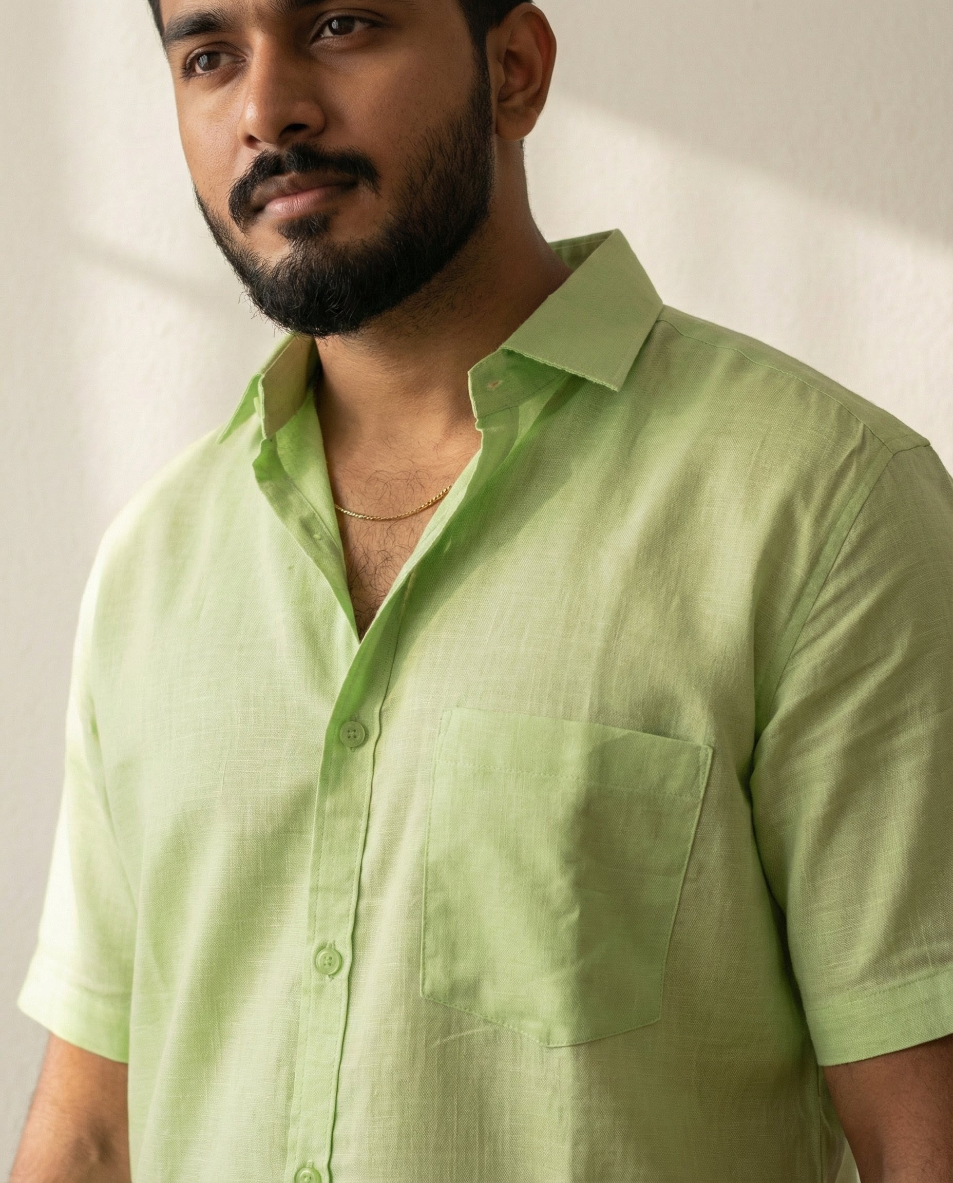 The Signature Shirt in Mint Green