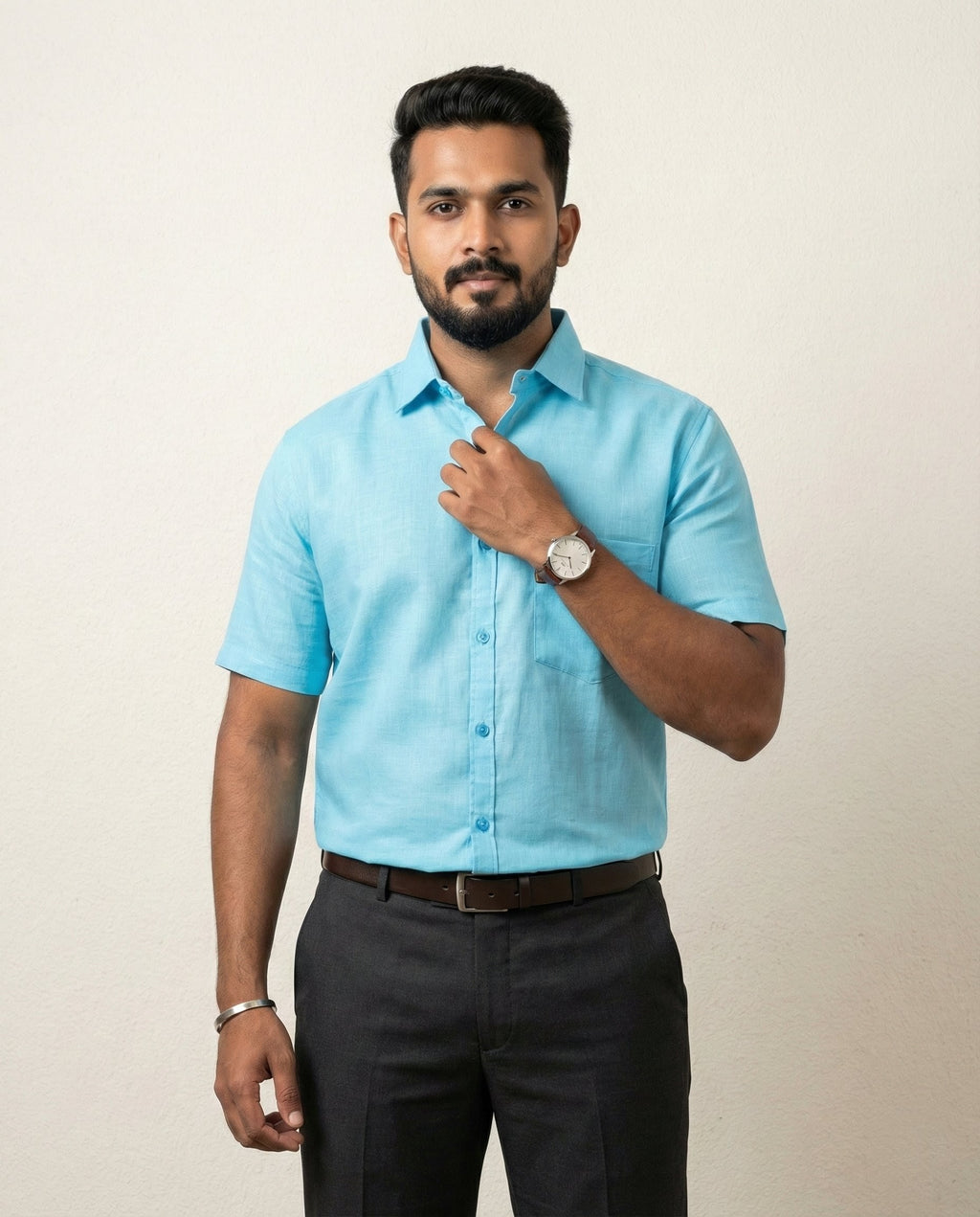 The Signature Shirt in Sky Blue