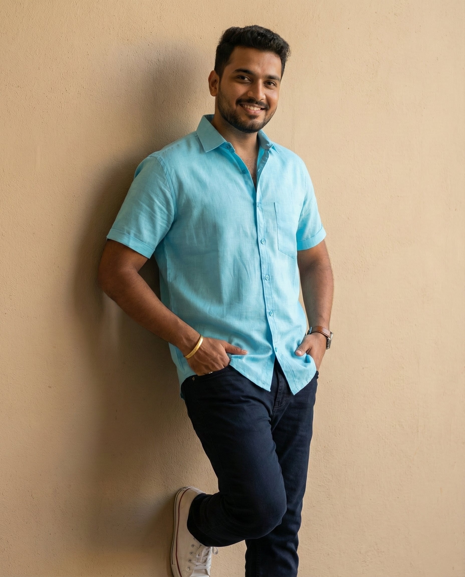 The Signature Shirt in Sky Blue