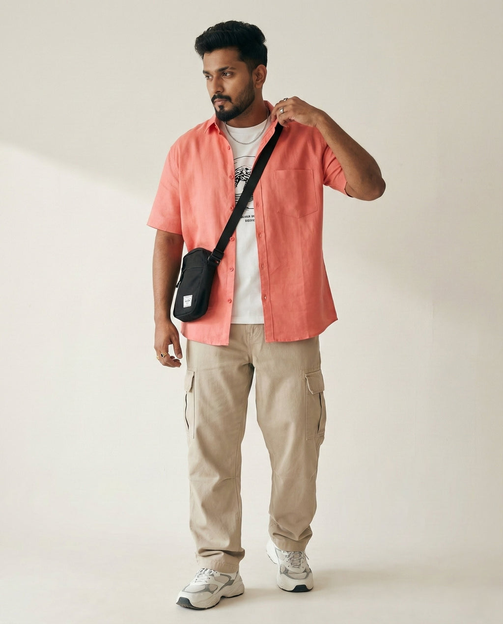 The Signature Shirt in Coral