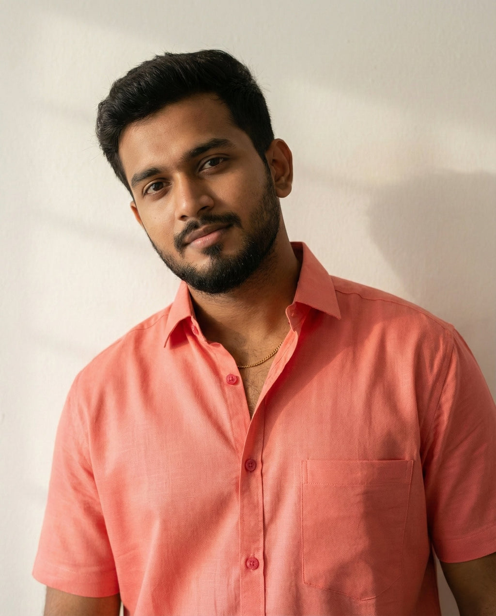 The Signature Shirt in Coral