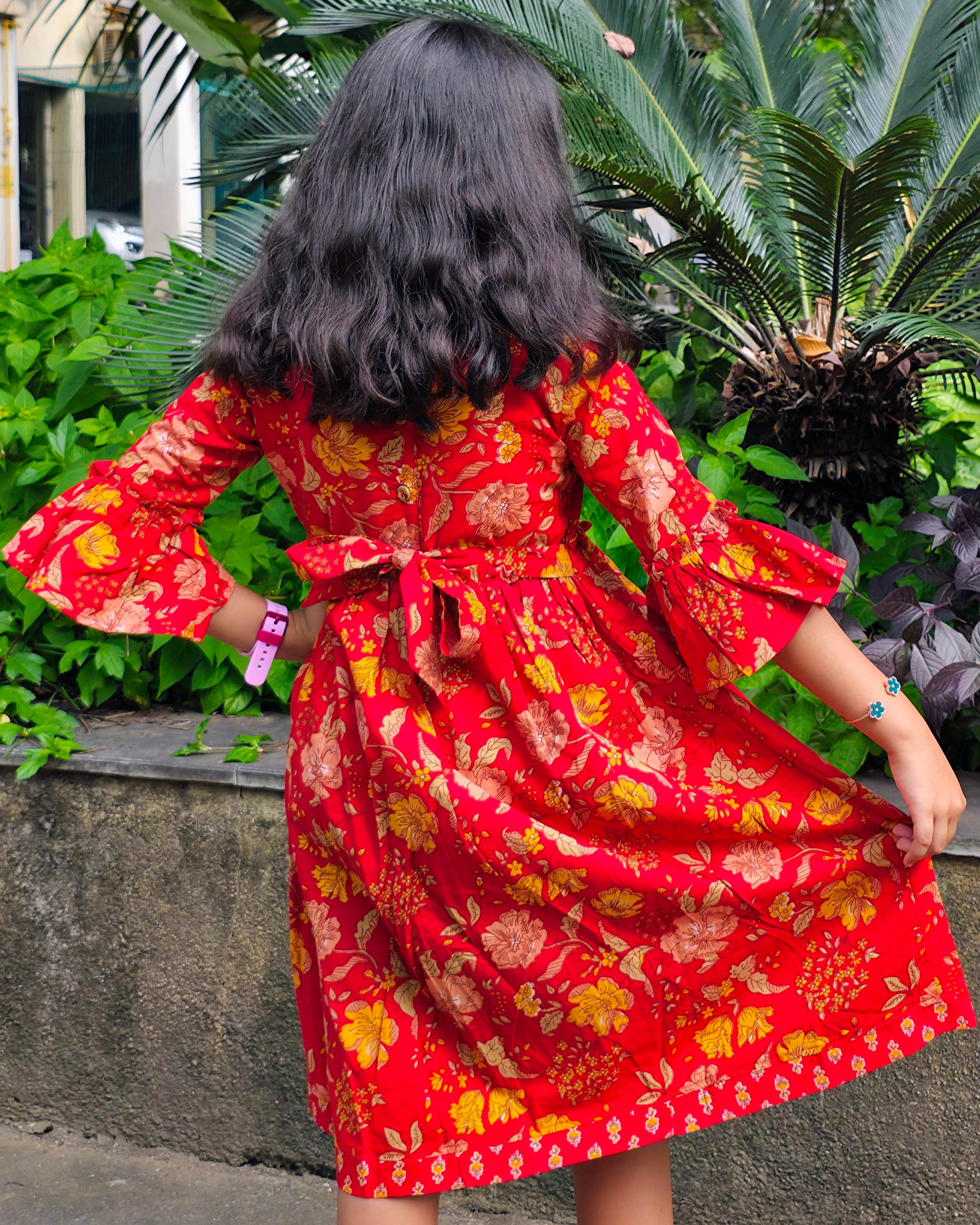 The ek'dor Red Blossom Frock