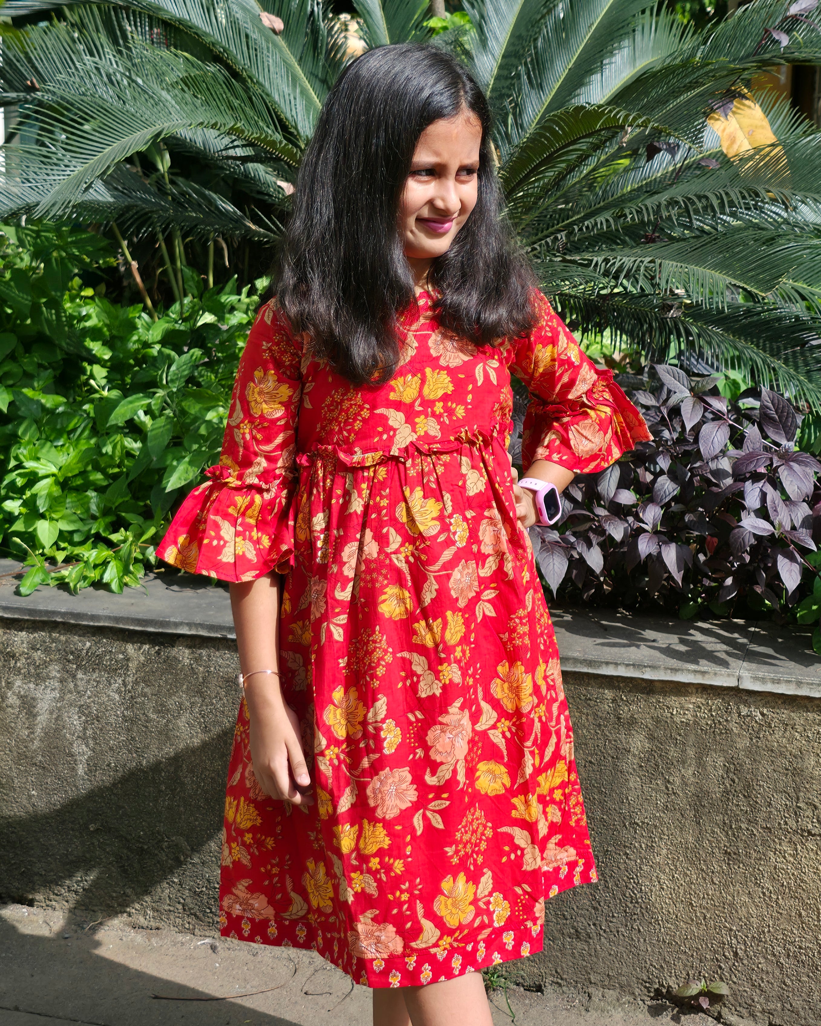 The ek'dor Red Blossom Frock