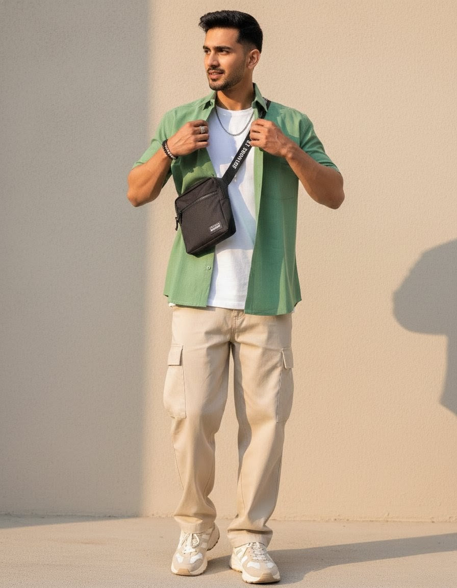 The Signature Shirt in Light Green