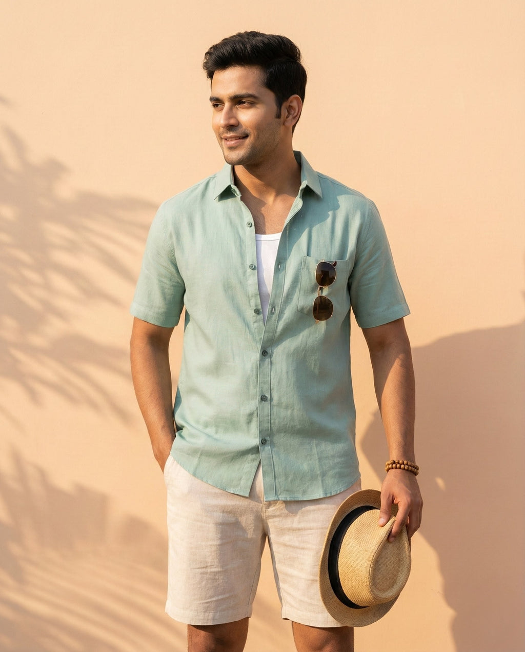 The Signature Shirt in Seafoam Green