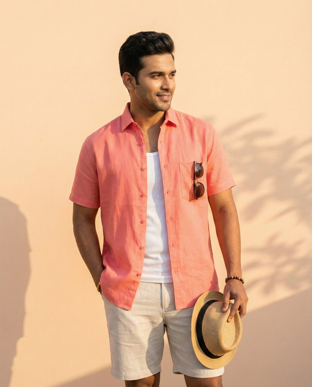 The Signature Shirt in Coral