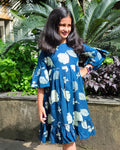 The ek'dor Indigo Breeze Cotton Dress