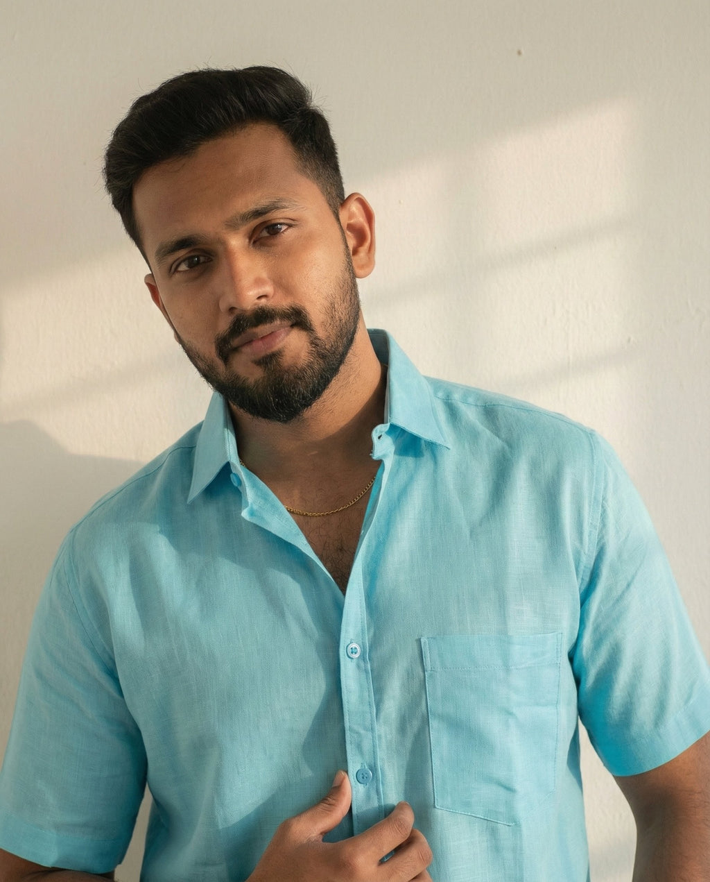 The Signature Shirt in Sky Blue