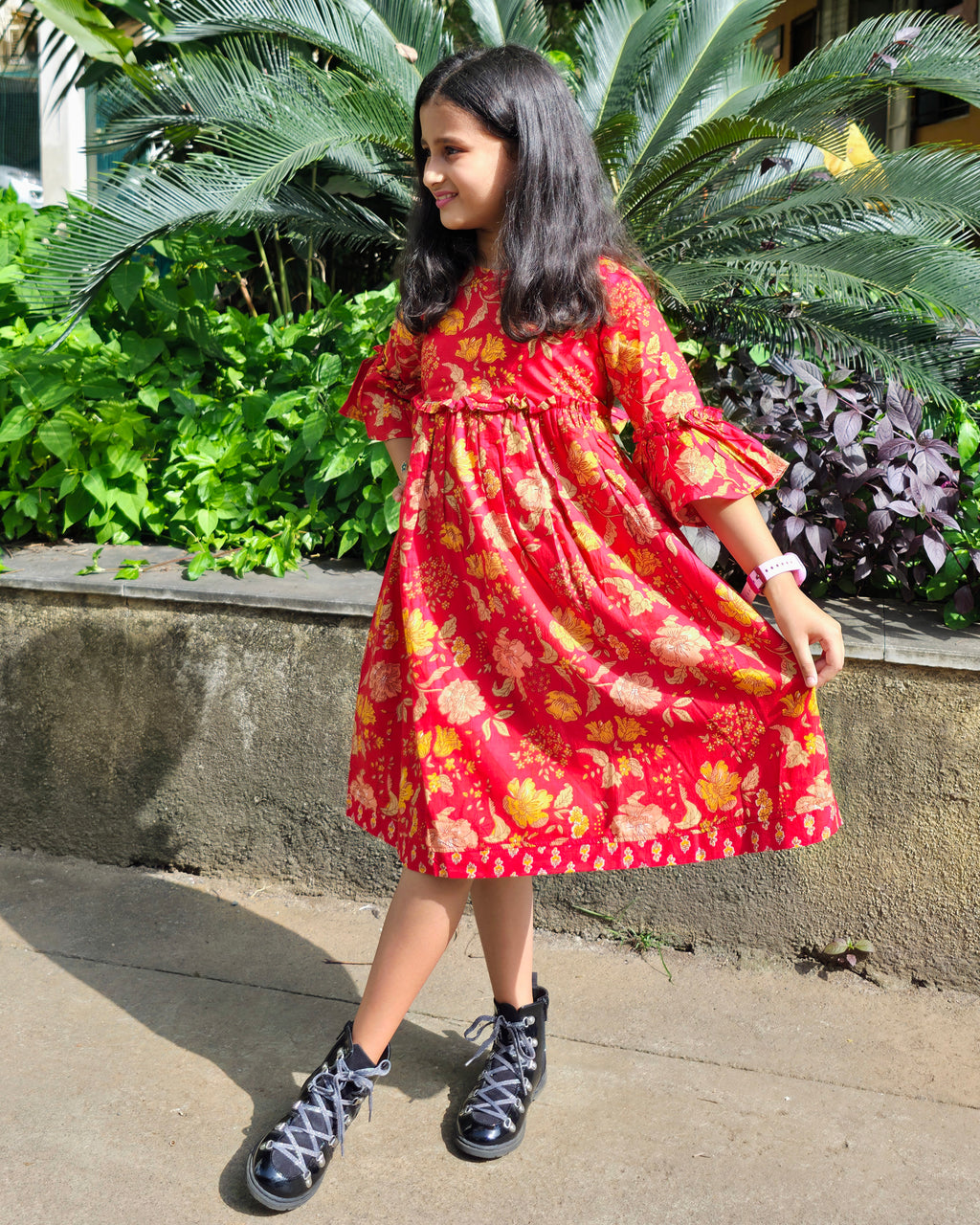 The ek'dor Red Blossom Frock